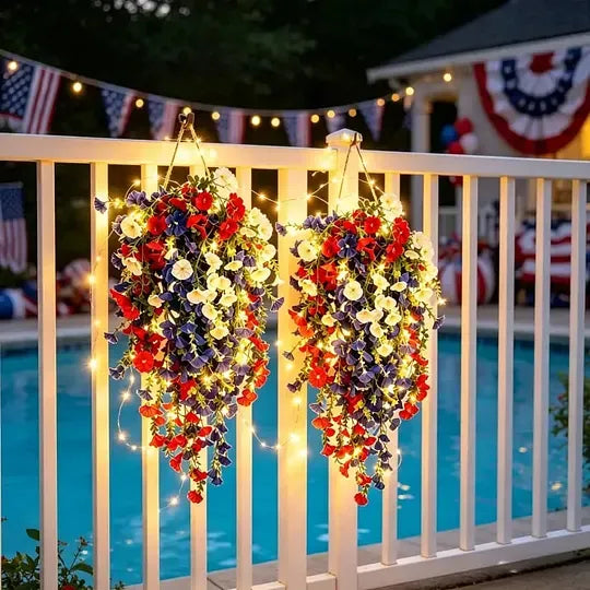 ✨Independence Day Hot Sale❤️🤍💙 🇺🇸 Red, White & Blue Flowers for America’s 250th – Perfect for Porch & Party 💐