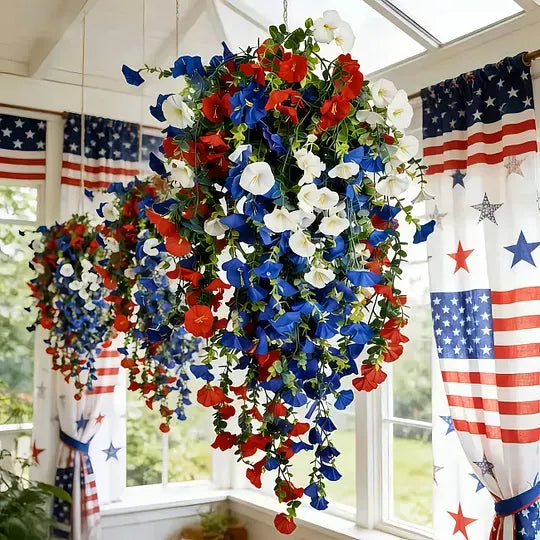 ✨Independence Day Hot Sale❤️🤍💙 🇺🇸 Red, White & Blue Flowers for America’s 250th – Perfect for Porch & Party 💐
