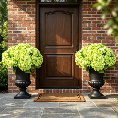 🔥Last Day 70% OFF🔥Artificial Outdoor Hydrangea Flowers With Basket- UV resistant, Waterproof, Windproof