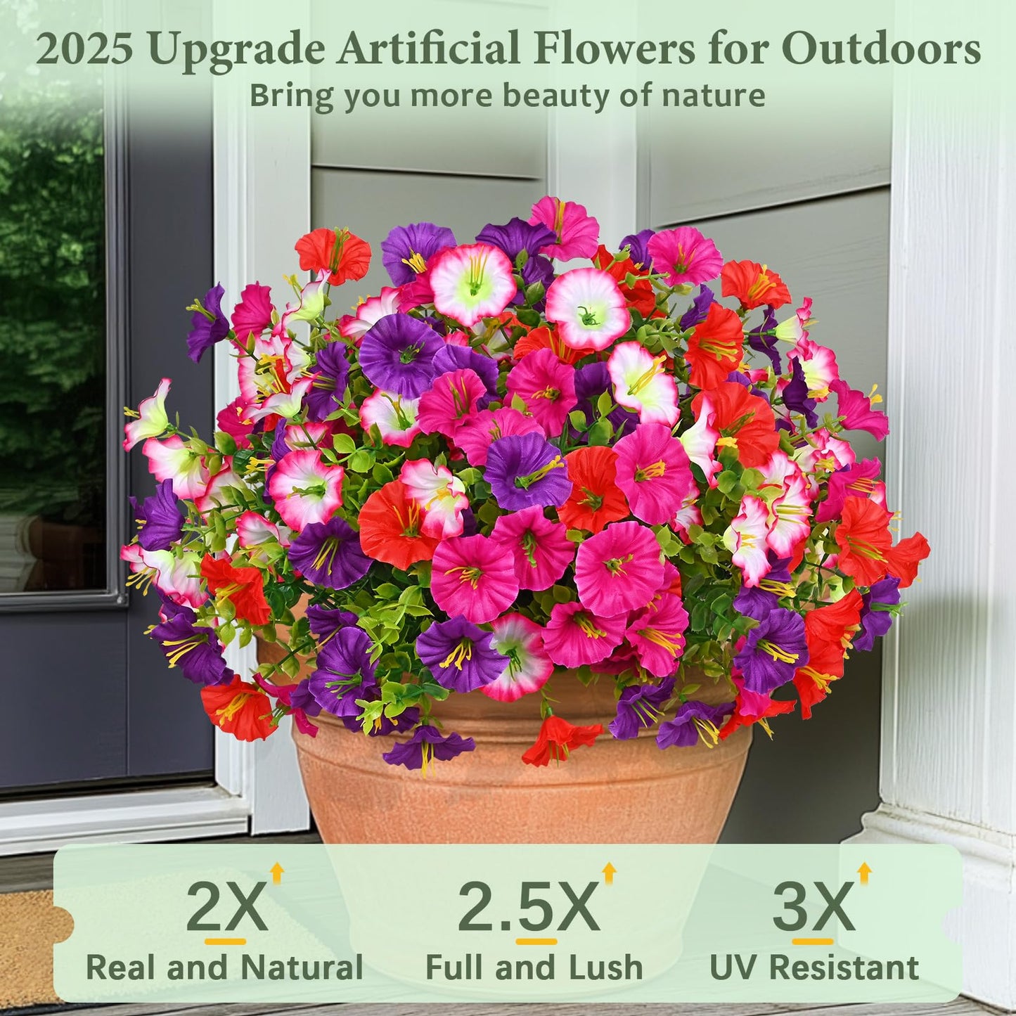 🔥Last Day 50% OFF🔥UV Resistant Artificial Petunias Flowers